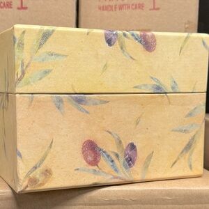 Toscana Recipe Card Box - BOX ONLY- See pics